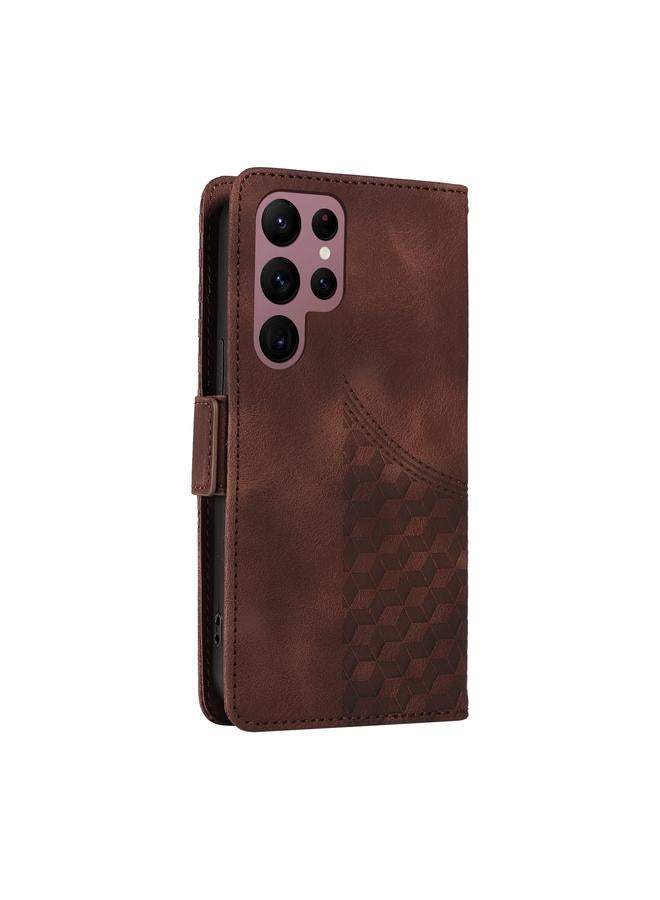 اس-توب جراب لهاتف Samsung Galaxy S22 Ultra 5G جراب هاتف جلدي منقوش عليه نجوم معينة - Image 3