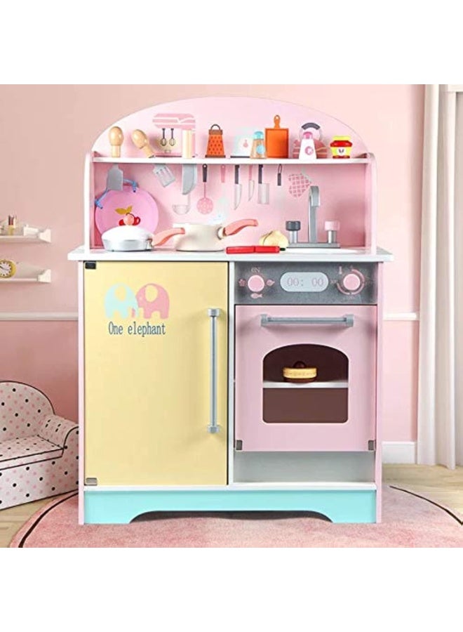 Wooden children's kitchen with utensils and sounds - Image 5