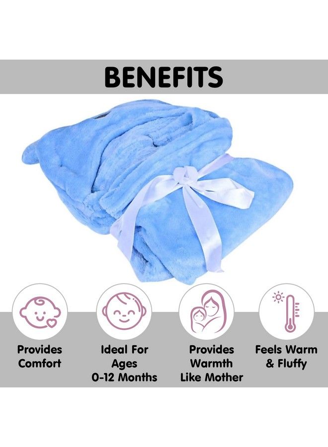 OYO BABY Baby Blankets New Born Combo Pack Of Super Soft Baby Wrapper Baby Sleeping Bag For Baby Boys Baby Girls Babies (Blue Bear) - Image 5
