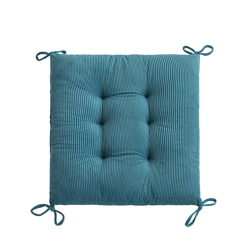Makimoo Outdoor Patio Cushion, Rocking Chair Cushion, Tufted Pads, Set of Upper and Lower with Ties Pack of 2 (2 Sets) - Back 20"Ã—17", Seat 17"Ã—17" (Blue) - Image 5