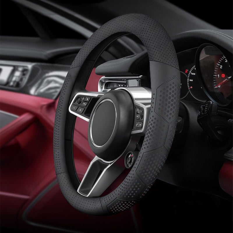 Yangday Leather Steering Wheel Cover for Jeep - Image 2