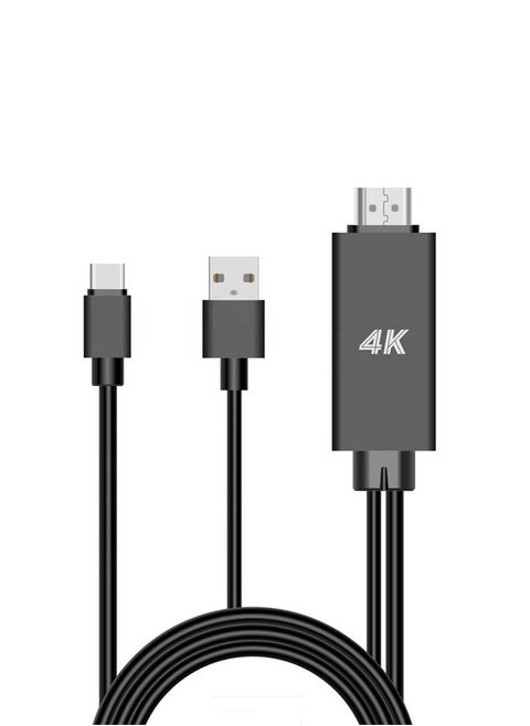 HDTV Adapter Type C Compatible with Samsung Galaxy A14 to display photos and files from mobile to TV and ensure fast data transfer with resolution of up to 4K