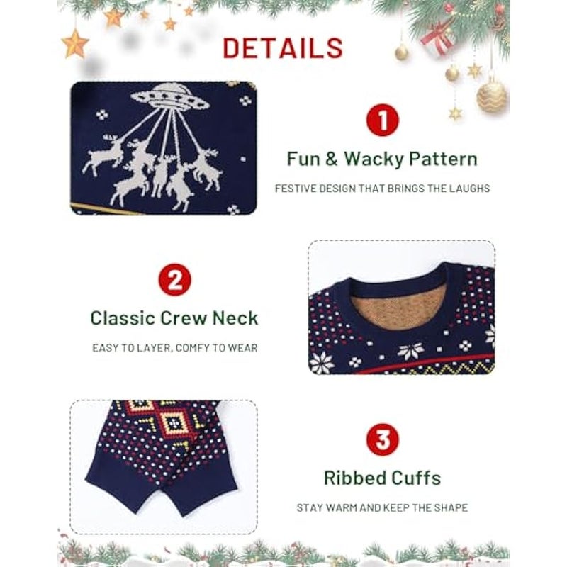 Loquat Ugly  Sweater for Men Women Couples Funny  Sweaters Fun Holiday Pullovers Novelty Xmas Pullover Gift - Image 4