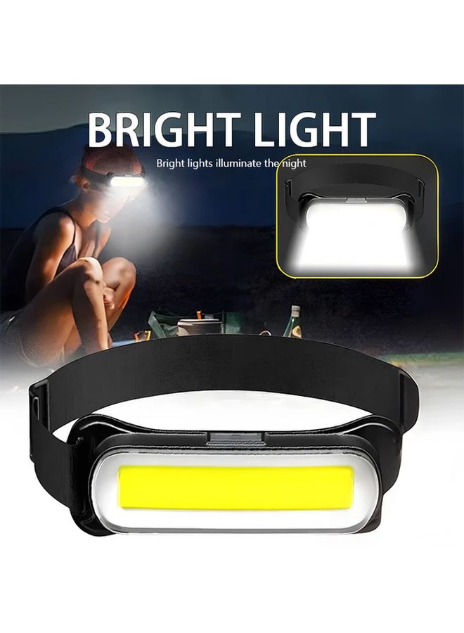 1pc Mini Bright Portable Floodlight Macrocosm USB Rechargeable LED Headlamp With 3 Modes Adjustable Headband 360 Degree Illumination Durable Construction For Fishing Hiking Camping Night Lighting Emergency - Image 2