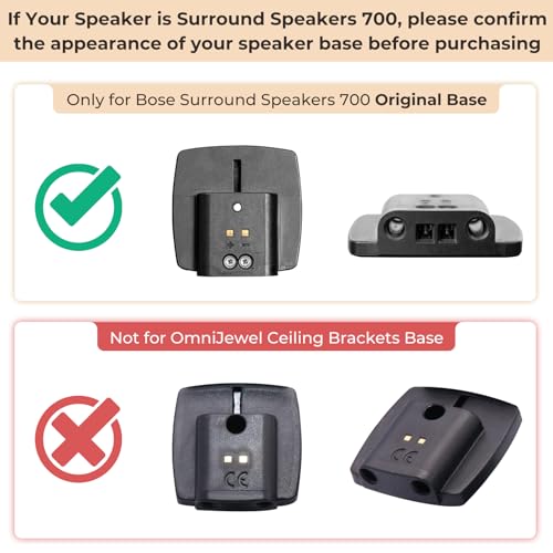 Maozhren Height Adjustable UFS-20 Stand for Bose Speaker Stands, with Slideconnect Bracket, for Surround 700, OmniJewel Lifestyle 650, CineMate GS Series II, for Bose 700 Speaker Stands - Image 4