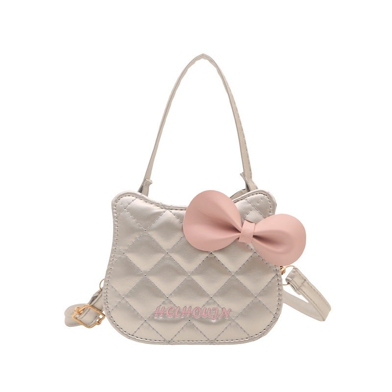 العصرية الجديدة للأطفال القط موضوع حقيبة صغيرة للفتيات، فريدة من نوعها ملفوفة لطيف crossbody حقيبة للفتيات، حقيبة اليد الأنيقة
