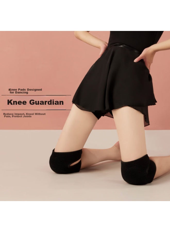 Lac Knee Pads, Black Sports Knee Guards, Thin Summer Style, For Dance, Adults, Men And Women, Outdoor Training - Image 1