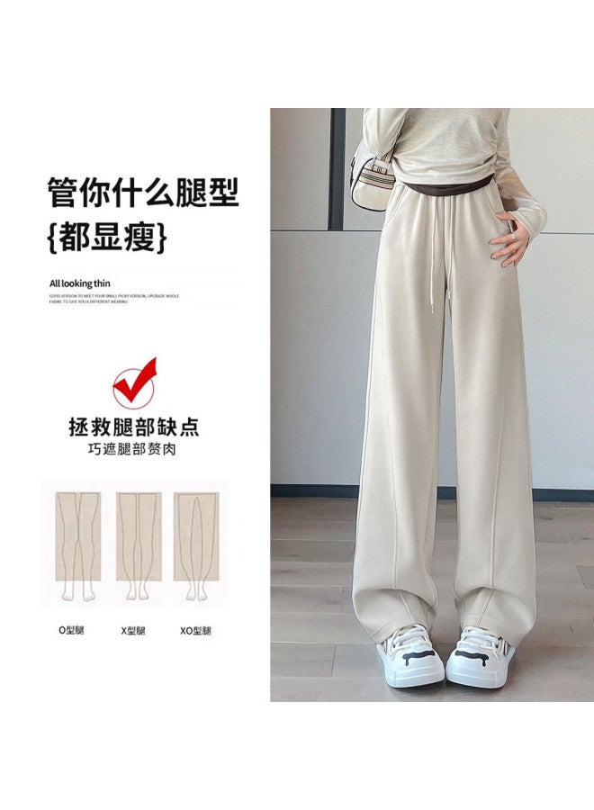 Hstyle Slim-fit Banana Wide-leg Pants For Women - 2025 Spring/fall Collection, Optional Extended Length, Loose Comfortable Athletic Tapered Pants, Slimming & Versatile Casual Trousers - Image 4