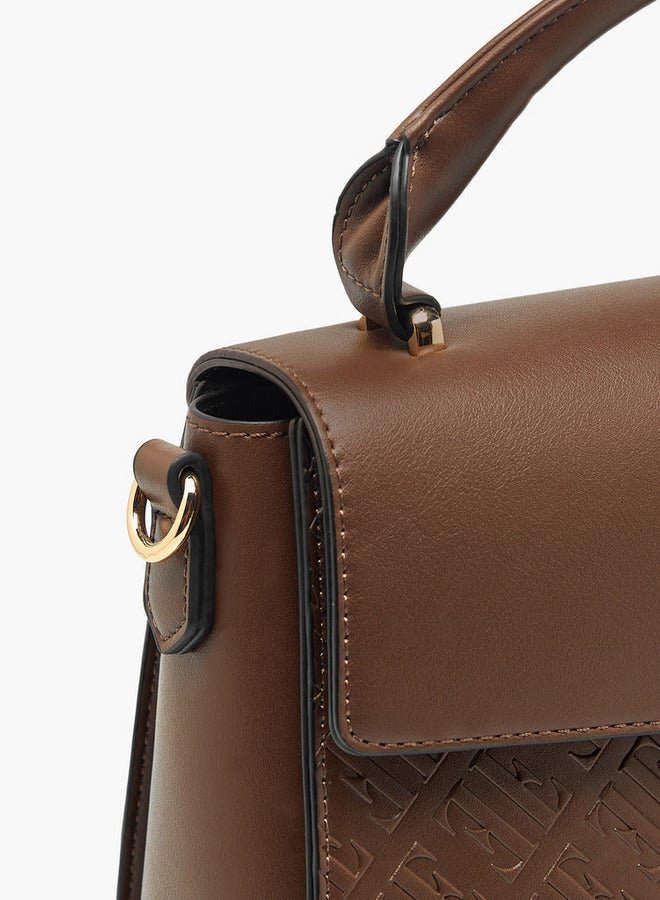 ايل حقيبة كروس بودي بنقش المونوغرام مع مقبض علوي - Image 5