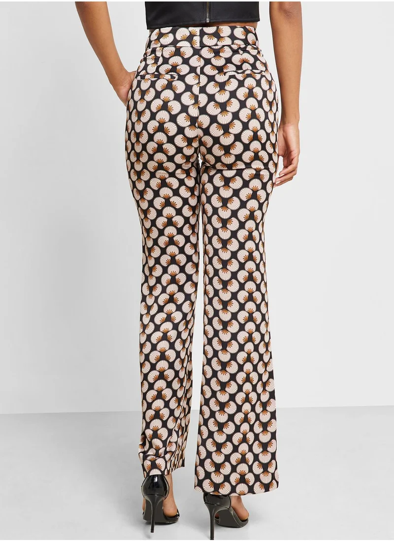 MANGO Printed Pants