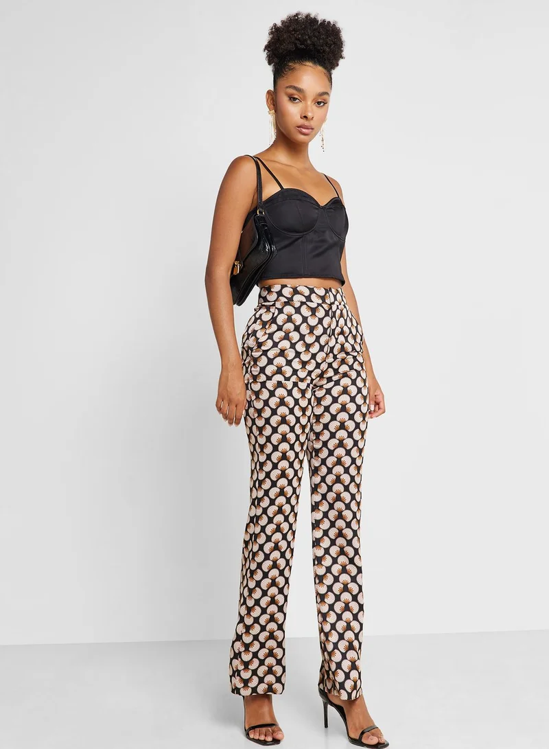 MANGO Printed Pants