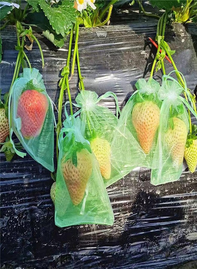 LUOTIVON 30 Pcs 4''×6'' Drawstring Fruit Netting Bags, Reusable Garden Netting Bags, Fruit Cover Mesh Bag for Fruit Trees Vegetable Floral - Image 3