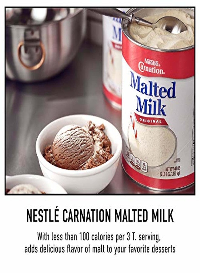 Carnation Malted Milk, Dry Shelf Stable Malted Milk, Great for Baking, Shakes, Sundaes, 2.72 lb Can - Image 2