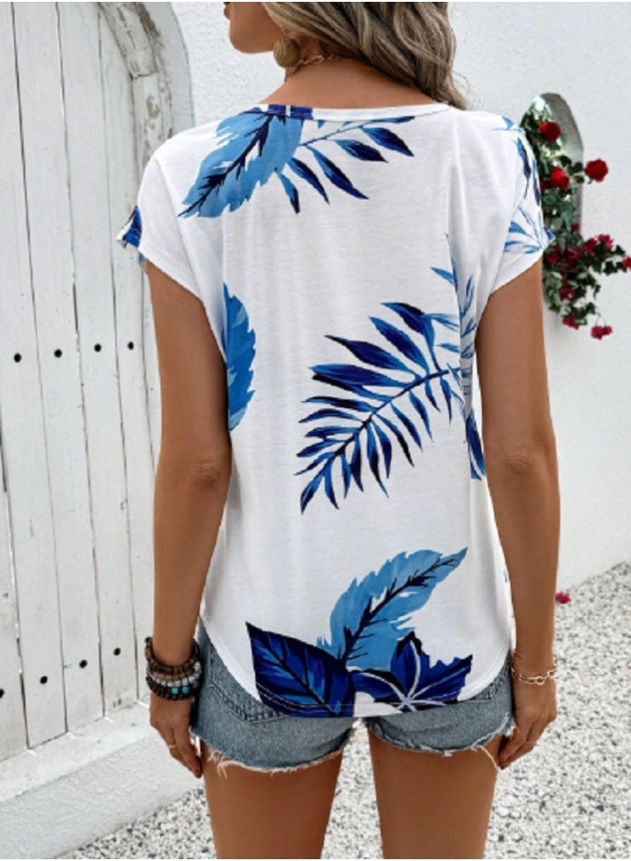 Shein Women's Simple Fashion Casual Short Sleeve T-Shirt, For Everyday Wear  - Image 2
