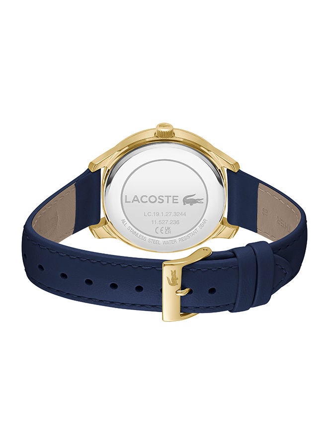 ساعة يد نسائية من الجلد بعقارب دائرية الشكل 2001292 - 38 ملم