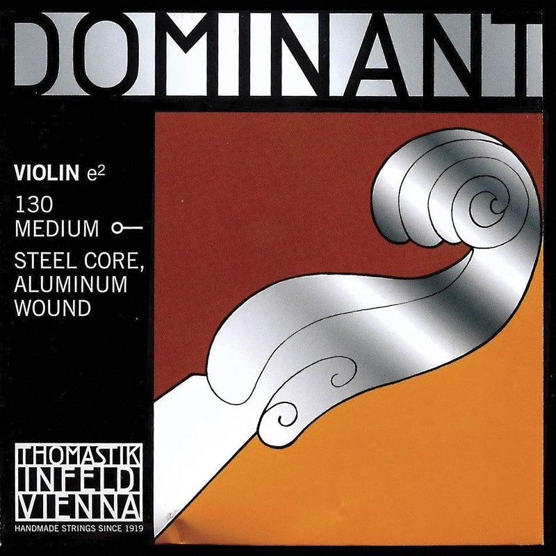 Thomastik Dominant 4/4 Violin E String â€“ Medium Gauge Aluminum-Steel with Ball End for Rich Tone