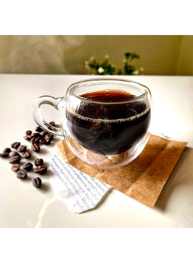 Home Pro 6-Piece Double Glass Espresso Mug - Image 3