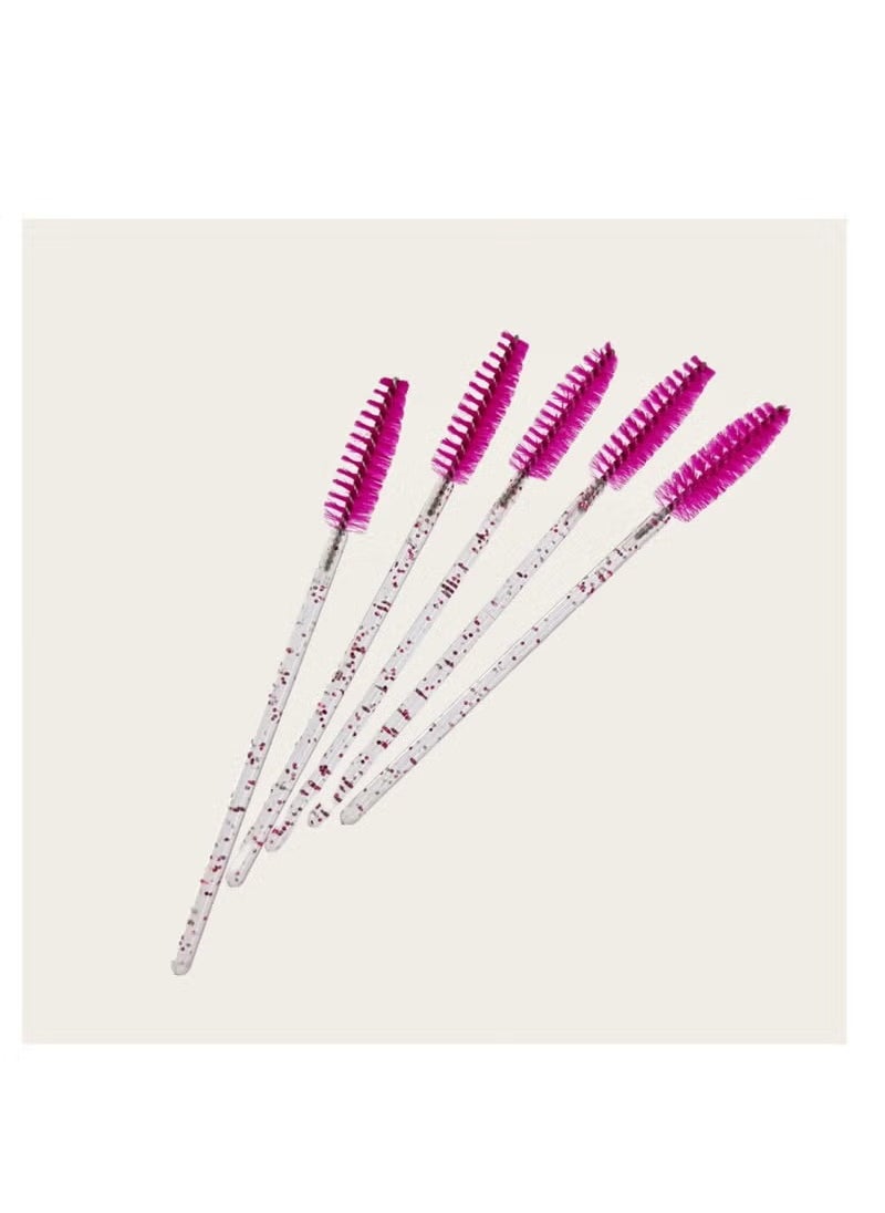 Generic 50 PCS Disposable Eyelash Mascara Brushes, Wands Applicator Eyebrow Brush Makeup Kit, Eyebrow Castor Oil Brush Makeup Tool( Red)  - Image 4