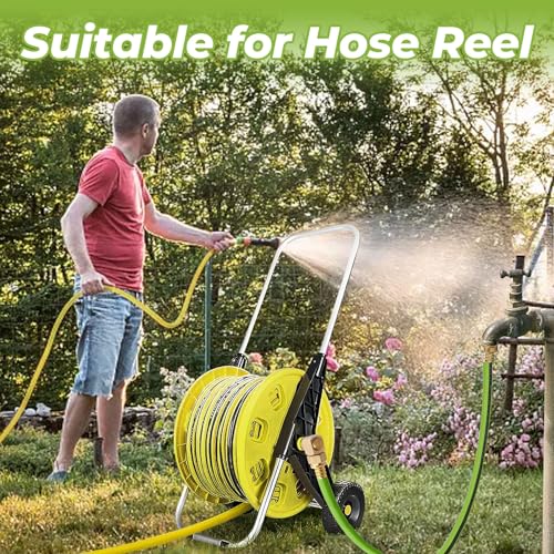 Litorange LF Brass Hose Reel Parts Fittings & 5 FT Replacement Leader Hose, Garden Hose Adapter, Brass Replacement Part Swivel, For Liberty Garden Products - Image 5