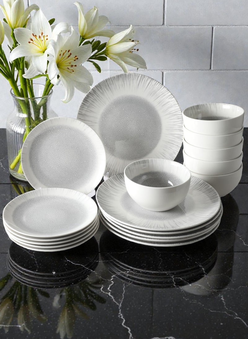 ايست من نون طقم عشاء بتصميم مطبوع من 18 قطعة من كوكولت - Image 1