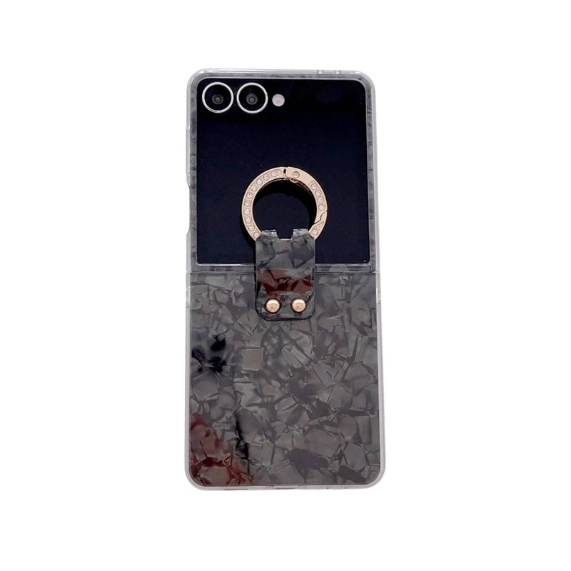 Cover Protective , Shell Pattern , , Black , PC , for Samsung Galaxy Z Flip 7 for Personal Use - Image 1