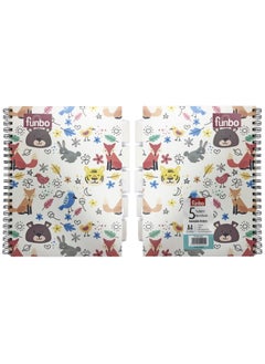 Funbo Funbo - A4 Size, 150 sheets notebook with PP cover and dividers for 5 subjects (Furry Tales)  - Image 3