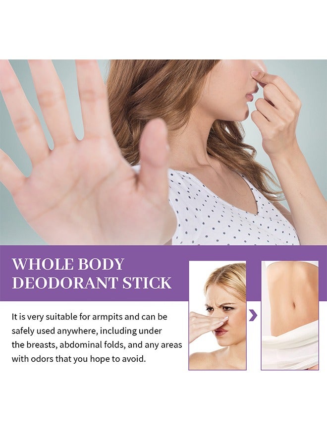 إيلهو مزيل العرق للجسم بالكامل يقاوم الرائحة بأمان وفعالية، ويتحكم في الرائحة لمدة 72 ساعة، ويدوم طويلاً، ومزيل عرق طبيعي للنساء والرجال، وخالي من الألومنيوم، وخالي من صودا الخبز - Image 3