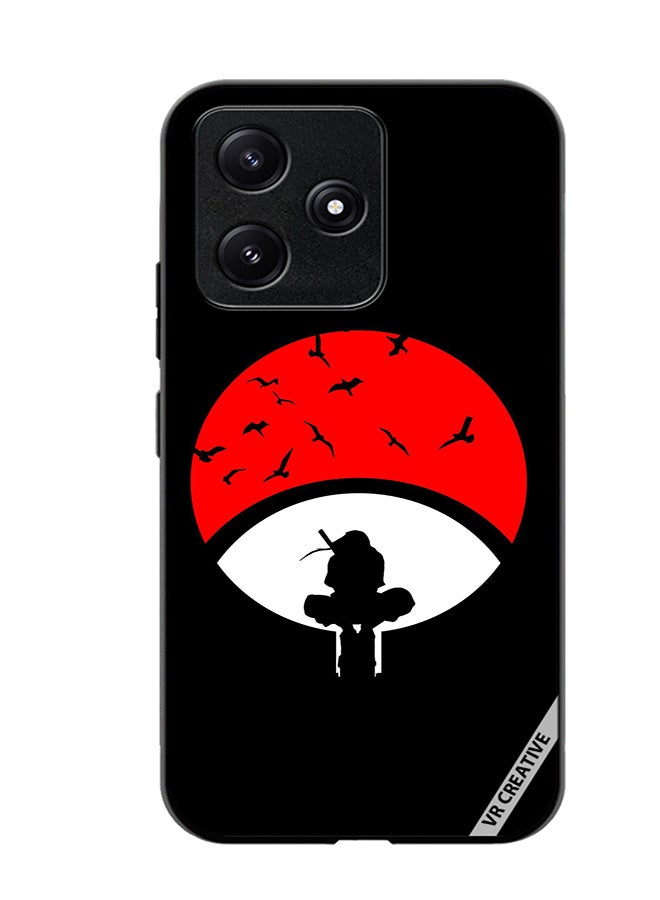 VR CREATIVE Protective Case Cover For Xiaomi Poco M6 Pro 5G Itachi Moon Design Multicolour - Image 1