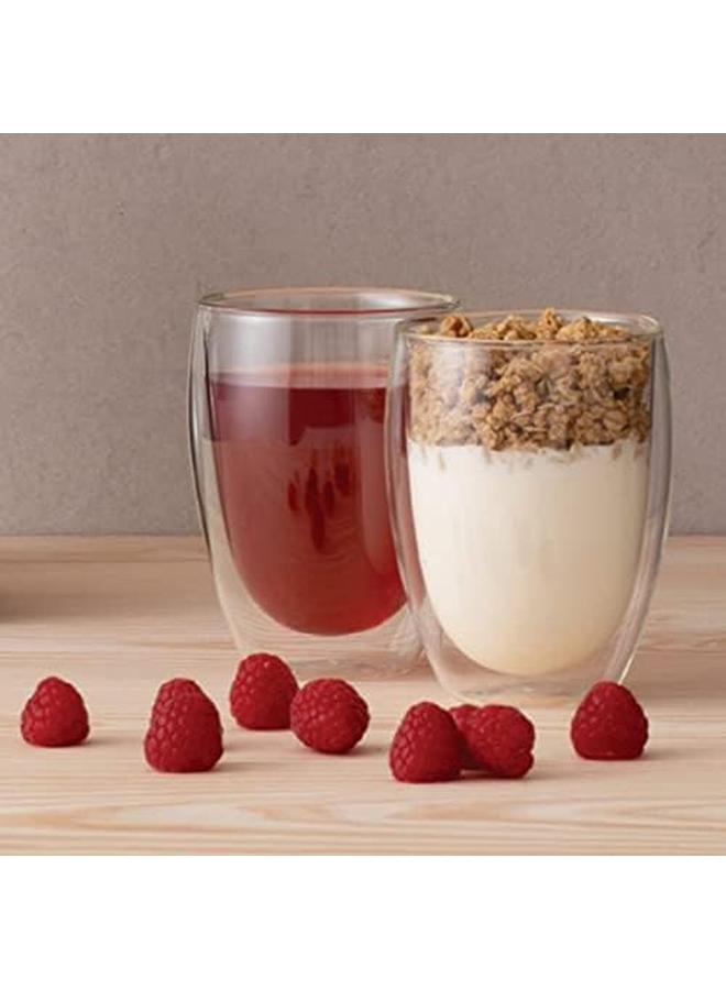 ECVV Coffee Mugs 6 Pack Double Walled Glass Coffee Mugs 350Ml Glass Espresso Mug Cups Clear Glass Coffee Cups Cappuccino Cups Thermo Insulated Coffee Mug - Image 3