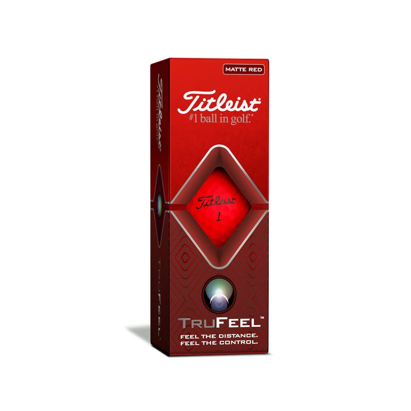 Titleist TruFeel Golf Balls, Matte Red, (One Dozen) - Image 4