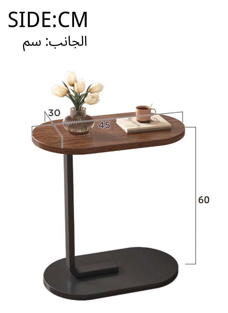 MASINGAA - Sofa Side Table, C Shaped End Table, Coffee Table, Small Table for Living room, bedroom 45*30*60CM - Image 1