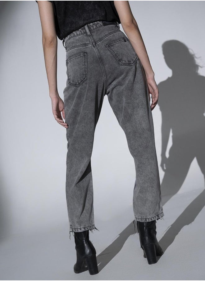 Hubberholme Grey Jeans For Women  - Image 4