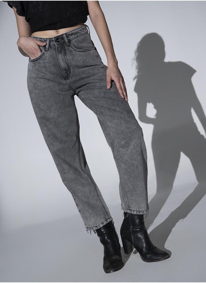 Hubberholme Grey Jeans For Women  - Image 5