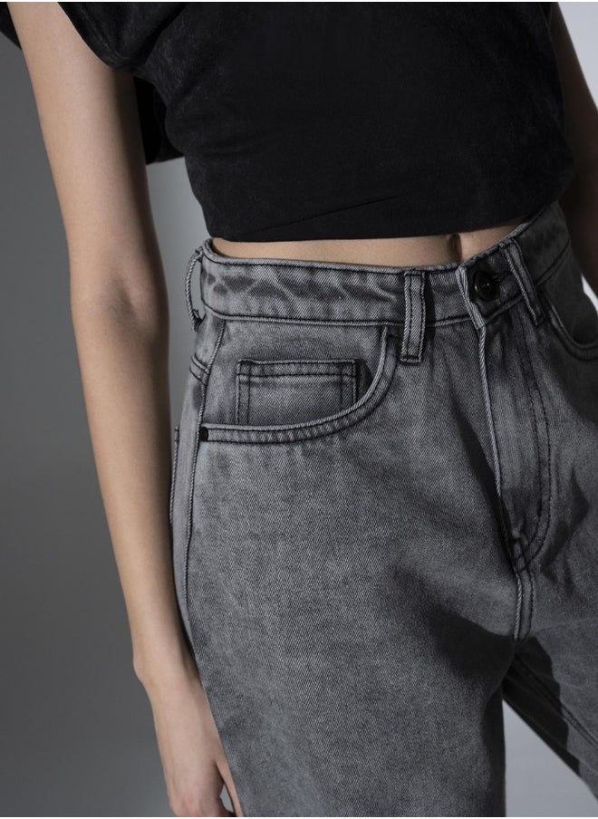 Hubberholme Grey Jeans For Women  - Image 2