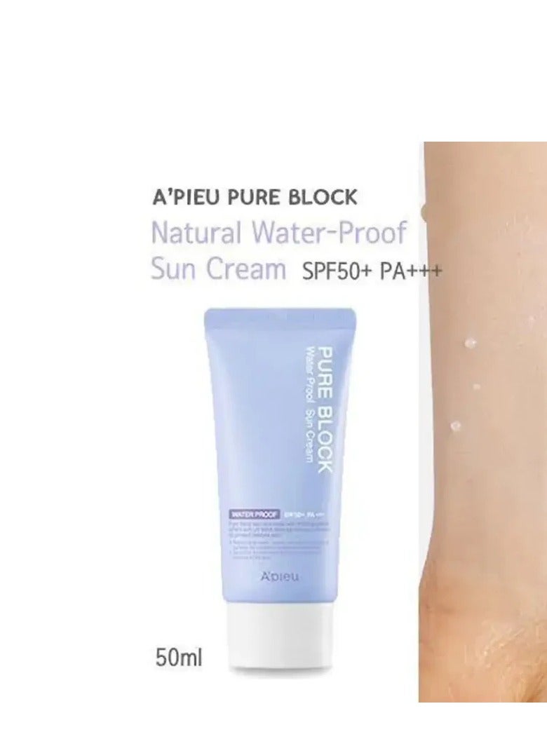إيه بيو A'Pieu Pure Block Water Proof Sun Cream SPF50+, 50mL - Image 1