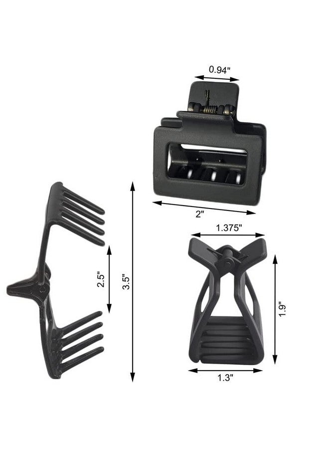 CHRONEX 6PCS Butterfly & Rectangular Hair Claw Clips Set Matte Hair Jaw Clip, Hair Extension, Hair Clips & Hair Claw for Womens & Girls - Image 4