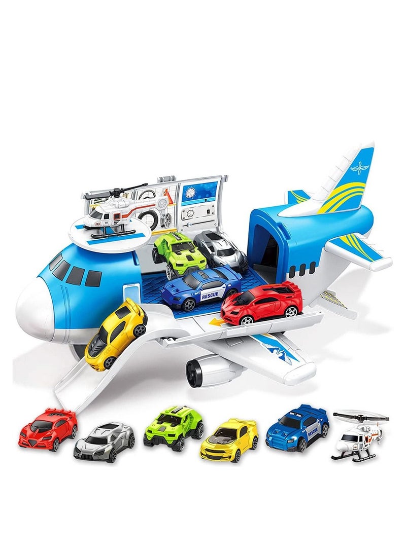 Cool Baby Airplane Toys Aircraft Carrier Toy Helicopter Toy Set Car Track Cargo Plane Toys for Kids Simulated Transport Car Park - Image 1