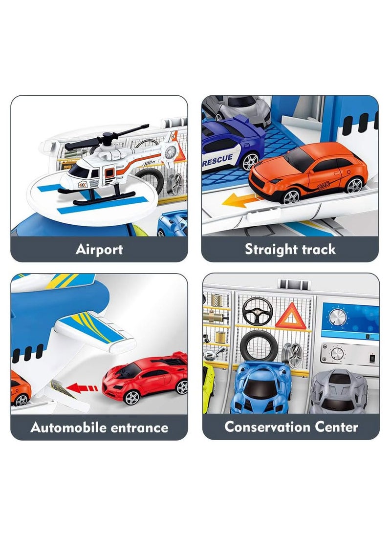 Cool Baby Airplane Toys Aircraft Carrier Toy Helicopter Toy Set Car Track Cargo Plane Toys for Kids Simulated Transport Car Park - Image 4