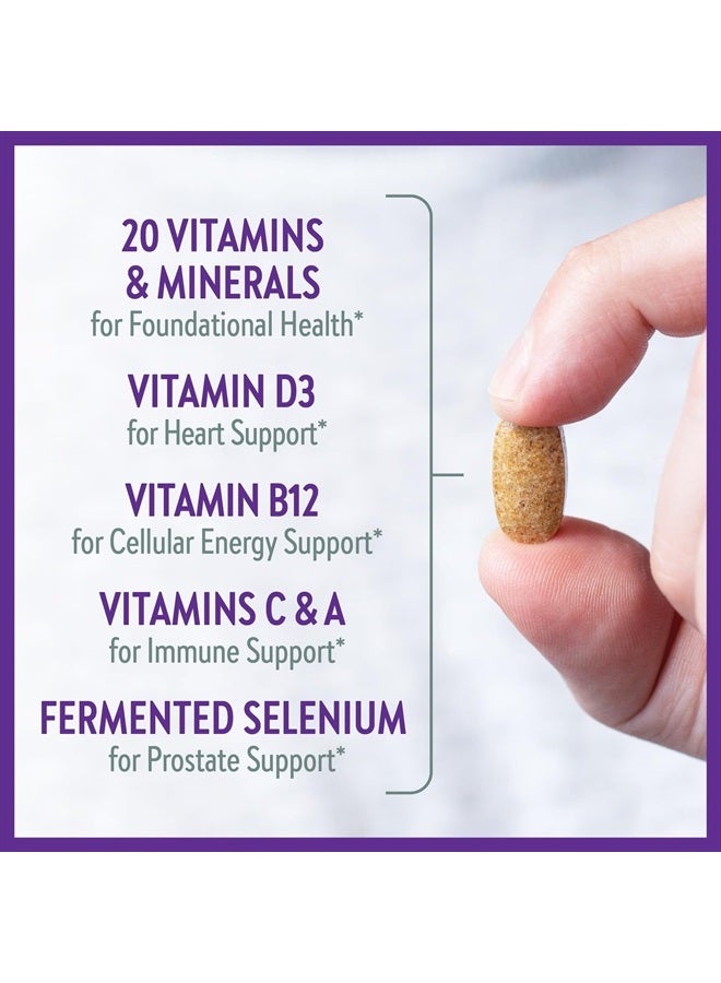 New Chapter Men's Multivitamin 40 Plus for Energy, Heart, Prostate + Immune Support with Fermented Nutrients - Every Man's One Daily 40+, Made with Organic Vegetables & Herbs, Non-GMO - 72 ct - Image 5
