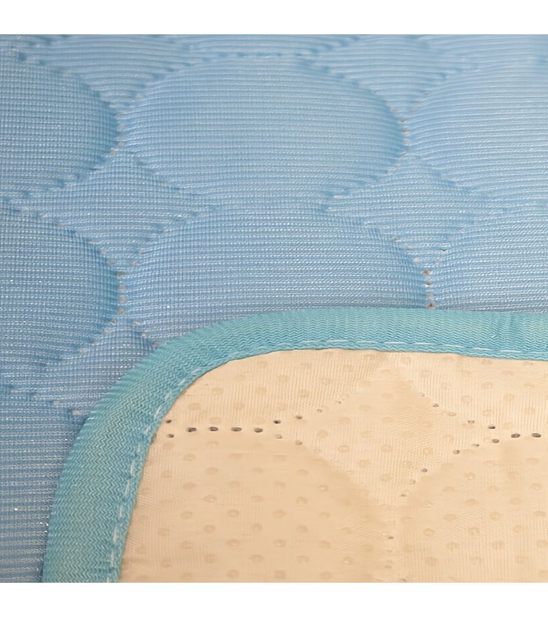 Round Coffee Brown Pet Cooling Mat 27.56 By 27.56 Inch Summer Ice Silk Fiber Fabric Breathable Pad For Cats And Dogs - Image 5