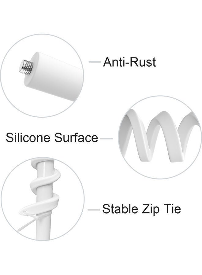 NIBEMINENT Security Camera Twist Mount White  - Image 3