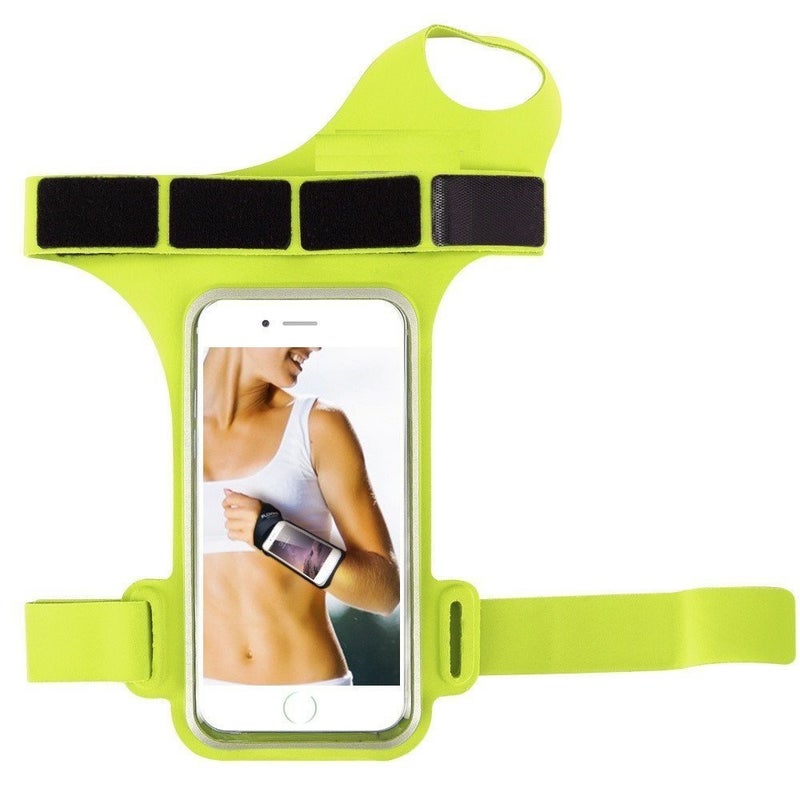 Aeoss Riding Running Sport Arm Band Case for iPhone 6 6s 4.7 Waterproof Armband for Apple iPhone 6 6s iPhone 7 iPhone 6 Plus Plus Thumb Hole Fundas (Green for 5.5 ' Mobile) - Image 2