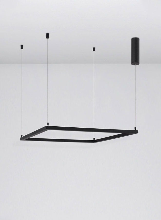 ٍSiera Light square chandelier, uplighting, black size 50cm warm light 30W - 50 cm 9073  - Image 2