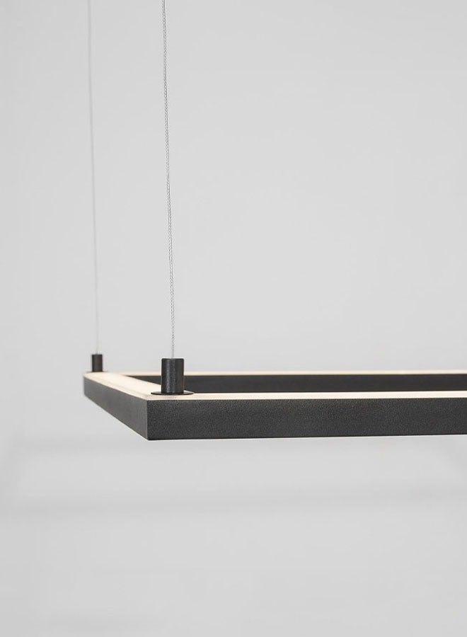 ٍSiera Light square chandelier, uplighting, black size 50cm warm light 30W - 50 cm 9073  - Image 3