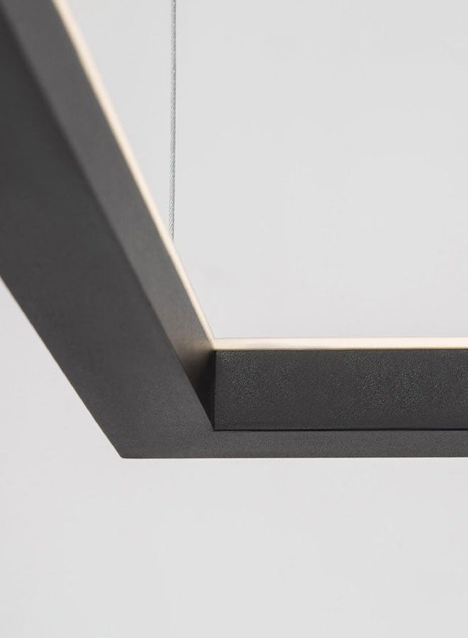 ٍSiera Light square chandelier, uplighting, black size 50cm warm light 30W - 50 cm 9073  - Image 4