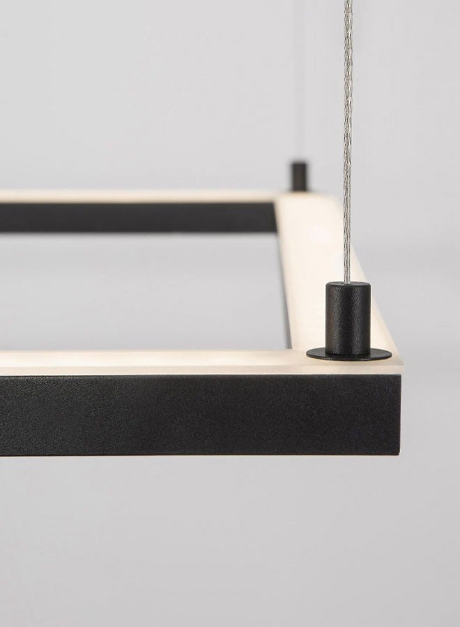 ٍSiera Light square chandelier, uplighting, black size 50cm warm light 30W - 50 cm 9073  - Image 5