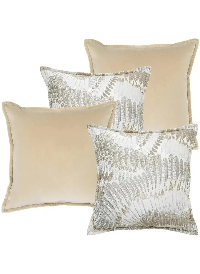 KNOT HOME Cushion Nora Bundle (with filler) Pillow Knot Home Cover Set for Modern Sofa Contemporary Living Room Bedroom and Office Soft Washable