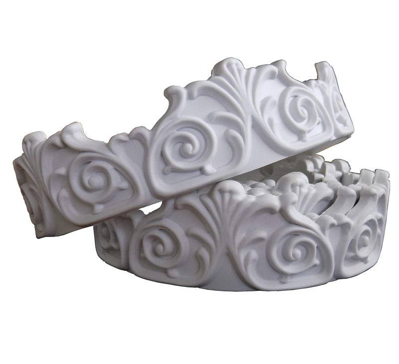 zhangbl Zhangbl Flexible Modelling Crown Mouldings Trim Home Artistic Decorate for Ceiling Wall Wardrobe 193 x 115 European Vintage Flower