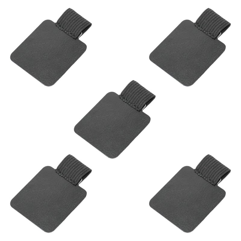 yueton 5pcs Self-Adhesive Leather Pen Holder with Elastic Loop for Notebooks, Journals, Planners and Calendars - Image 1