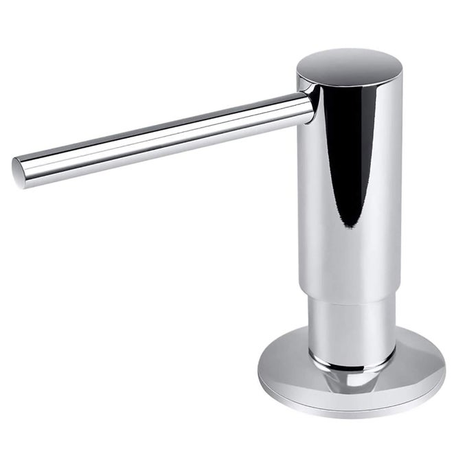 SINK SOAP DISPENSER METAL PUMP HEAD LIQUID LOTION COUNTERTOP KITCHEN BATHROOM SOAP DISPENSER WITH 12 OZ PET BOTTLE